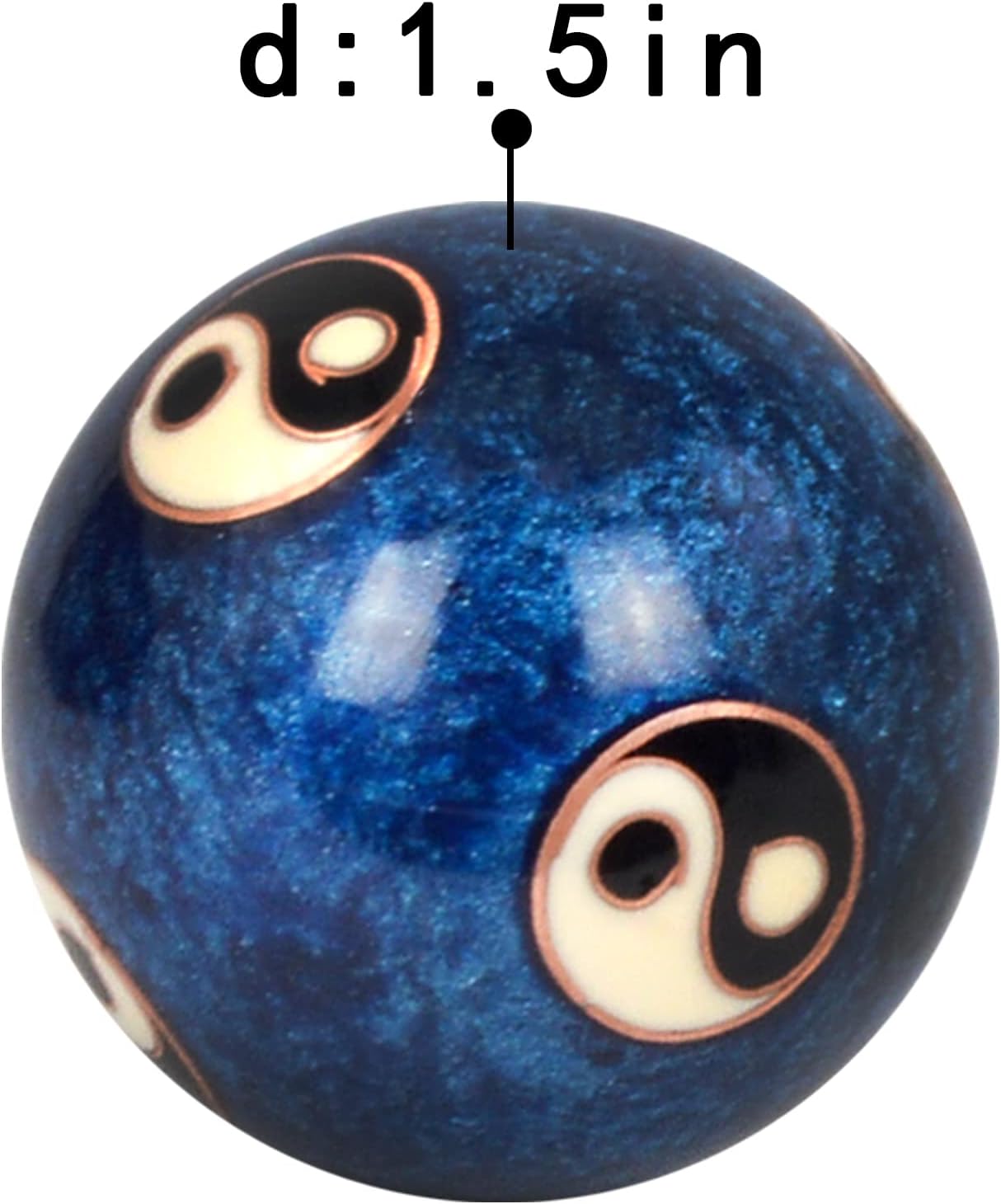 Feng Shui Health Exersice Stress Relief Balls (3.8cm)…