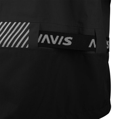 NAVIS MARINE Men‘s Wading Jacket-Waterproof Breathable 4-Layer Rain Jacket for Riding and Hiking(Black,X-Large)
