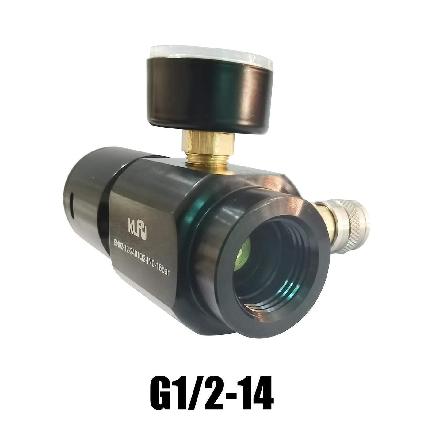 Aopkeo CO2 Low Pressure Regulator Adjustable Output 0-150psi Max Input 2000psi for Paintball Airsoft PCP Diving G1/2 Tanks (Regulator with Fill Whip)