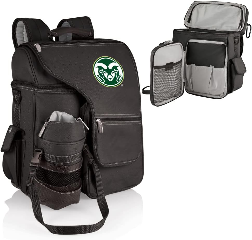 PICNIC TIME unisex adult NCAA Turismo Travel Backpack Cooler, Black, One Size US