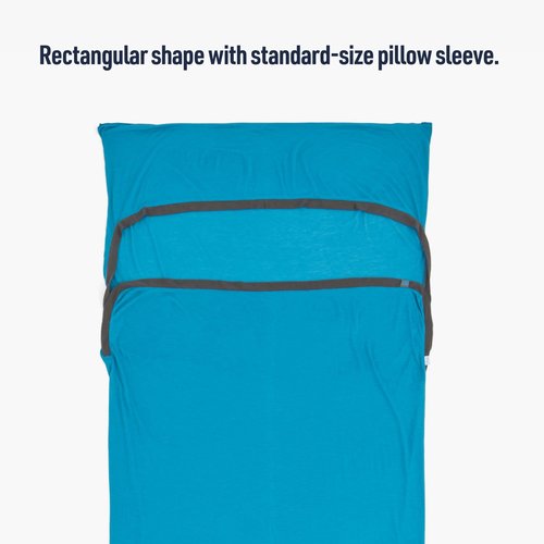 Sea to Summit Breeze Sleeping Bag Liner w/Permethrin, Rectangular w/Pillow Sleeve