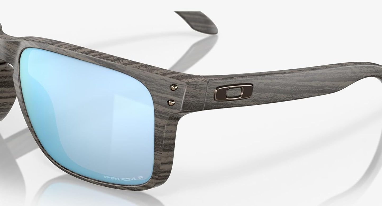 Oakley Holbrook XL Sunglasses Woodgrain with Prizm Deep Water Polarized Lens 59mm