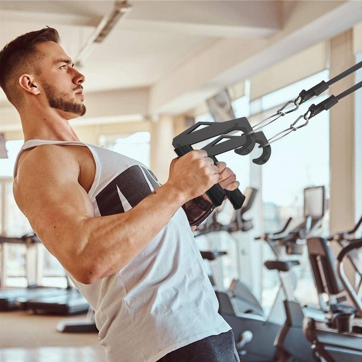 AimiDream Neutral Grip Handle Attachment for Pull-up Bars, Barbells and Resistance Bands