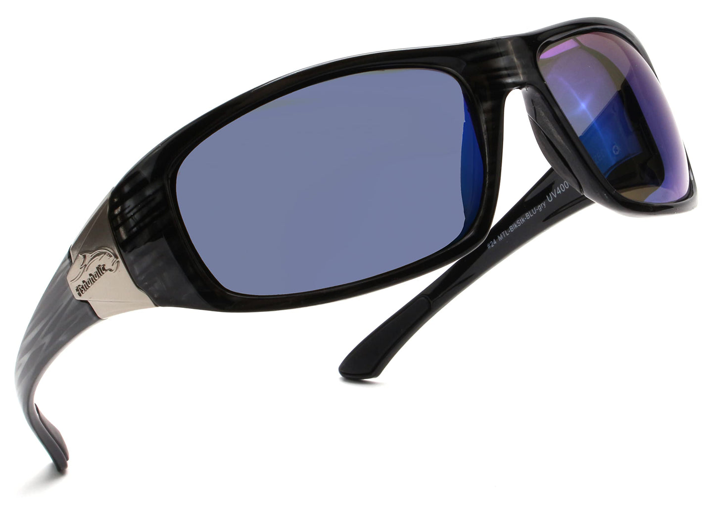 Fishoholic Polarized Fishing Sunglasses with Metal Logo UV400 Fishing Gift with Hard Case and Pouch