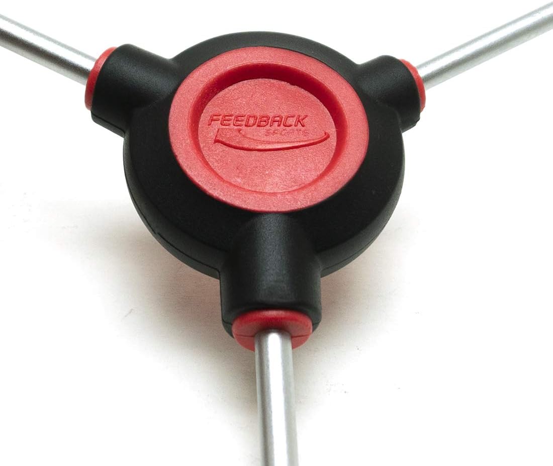 Feedback Sports | Fixed 3-Way Bicycle Torx Wrench Set | T25/T28/T30 | W/Dual Density Overmolded Rubber Grip