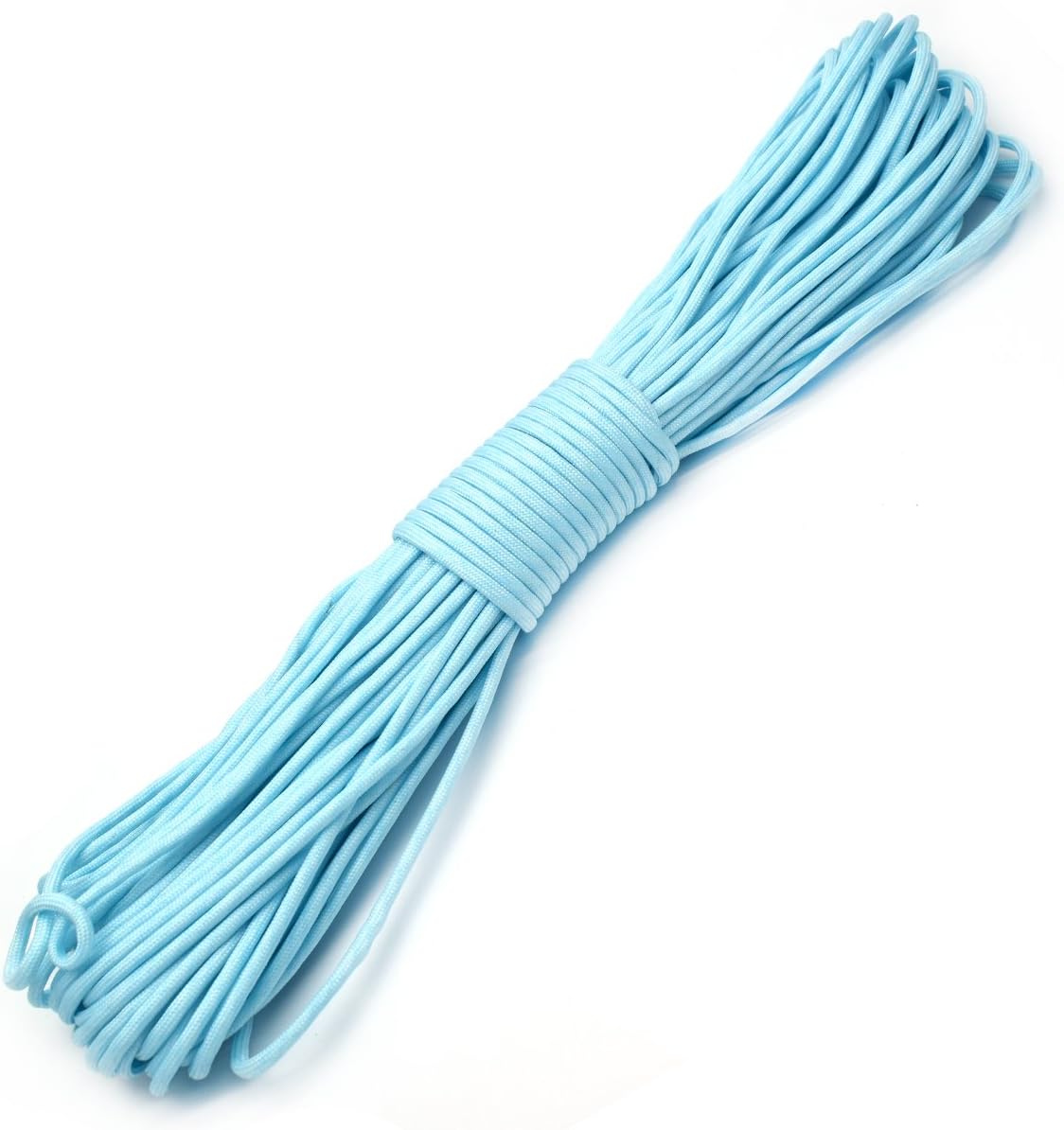 9 Strand Glow in The Dark Paracord 100 Feet 550 Luminous Parachute Cord (1# White)