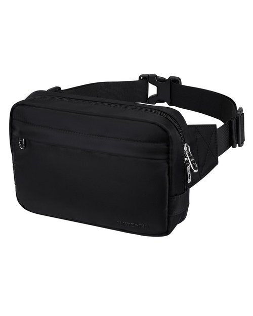WATERFLY Fanny Pack Waist Bag: Belt Bag for Women Men Crossbody Bags Theft Fashion Waist Packs for Hiking Running Travel Walking