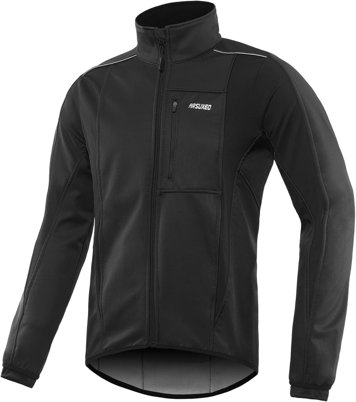 Windproof Waterproof Thermal Cycling Jacket for Winter | ARSUXEO 15K Softshell