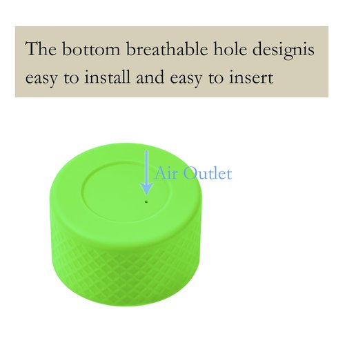 CYADCI Silicone Water Bottle Boot,Anti-Slip Protective Sleeve for Water Bottle for Stanley 40 30 oz Quencher Adventure Tumbler, IceFlow 30 20 oz.Cup Protector(Green)