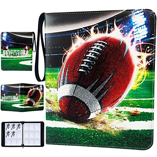 900 Pockets Football Trading Card Binder with Removable Sleeves - Sports Card Organizer
