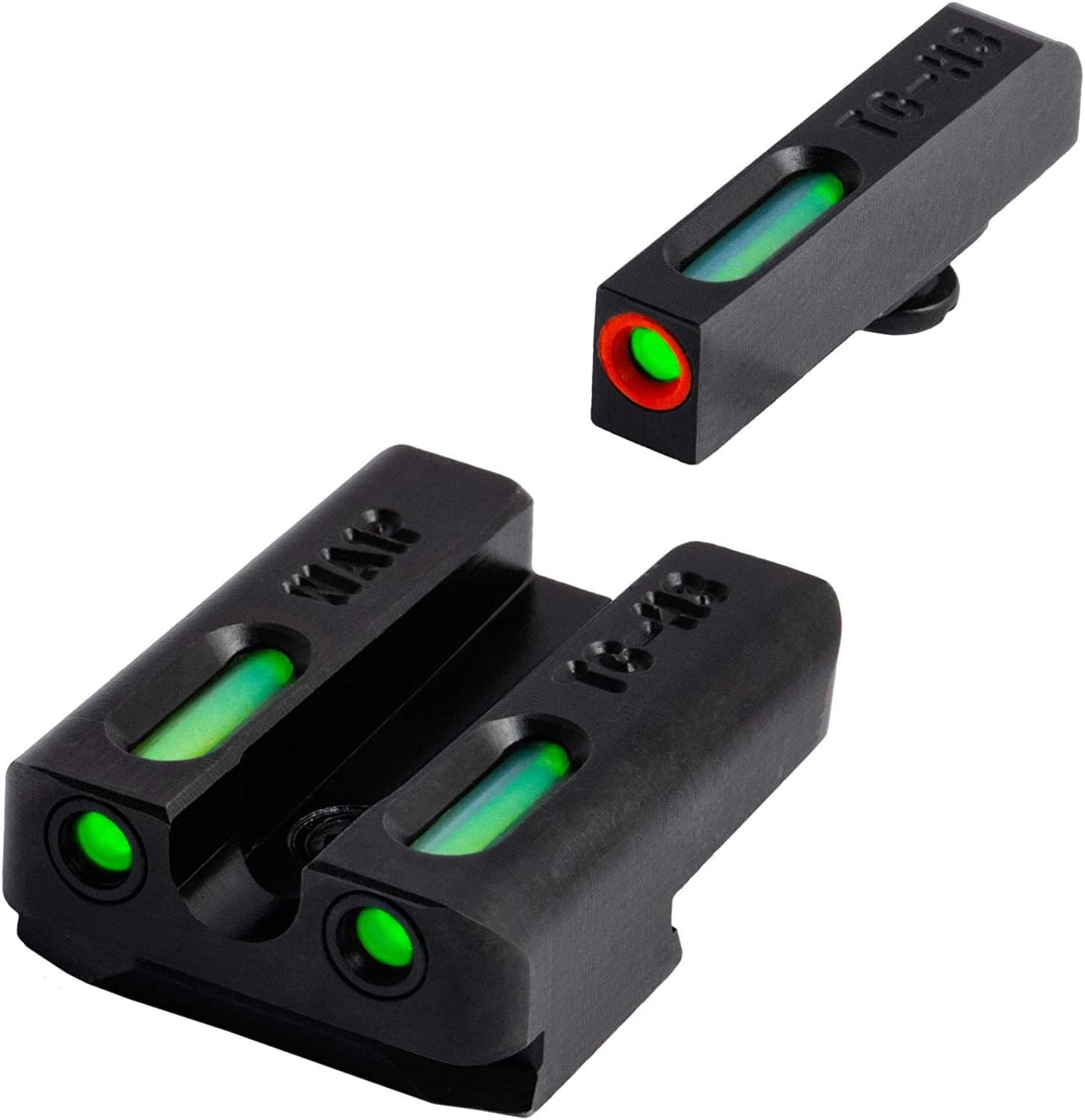 Truglo TFX PRO Night Sight for Handguns - Glowing Tritium & Fiber Optic, Compact & Durable