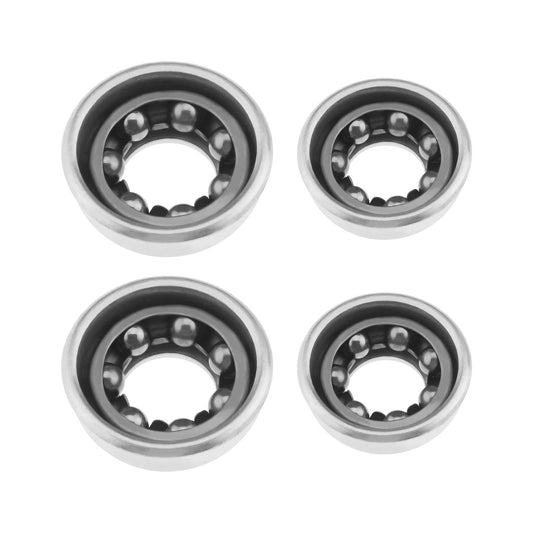 SING F LTD 2PCS Front Axle Cups for 5/16 Front Hub & 2PCS Rear Axle Cups for 3/8 Rear Hub Mountain Bike Bicycle Accessories with 2 Front & 2 Rear Hub Bearings