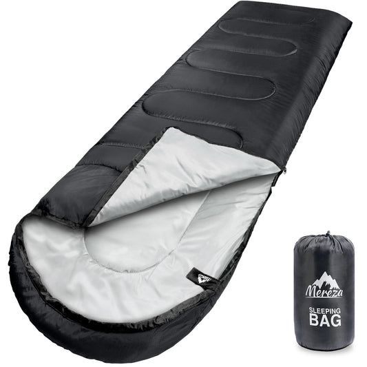 MEREZA Sleeping Bags XL for Adults Mens Large Wide Sleeping Bag for Camping & Backpacking Big and Tall Sleeping Bags for Women 4 Season Warm & Cool Weather with Compression Sack 20-32°F