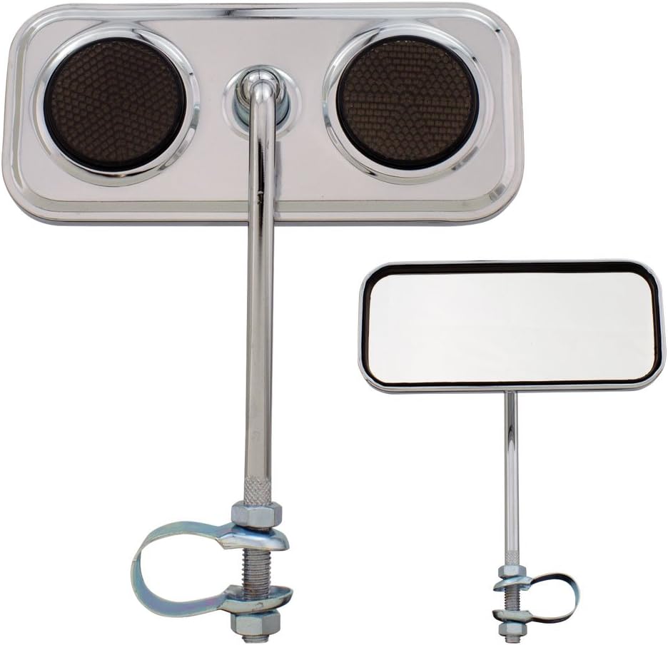 Fenix Rectangle Mirror Chrome, Various Reflector Colors