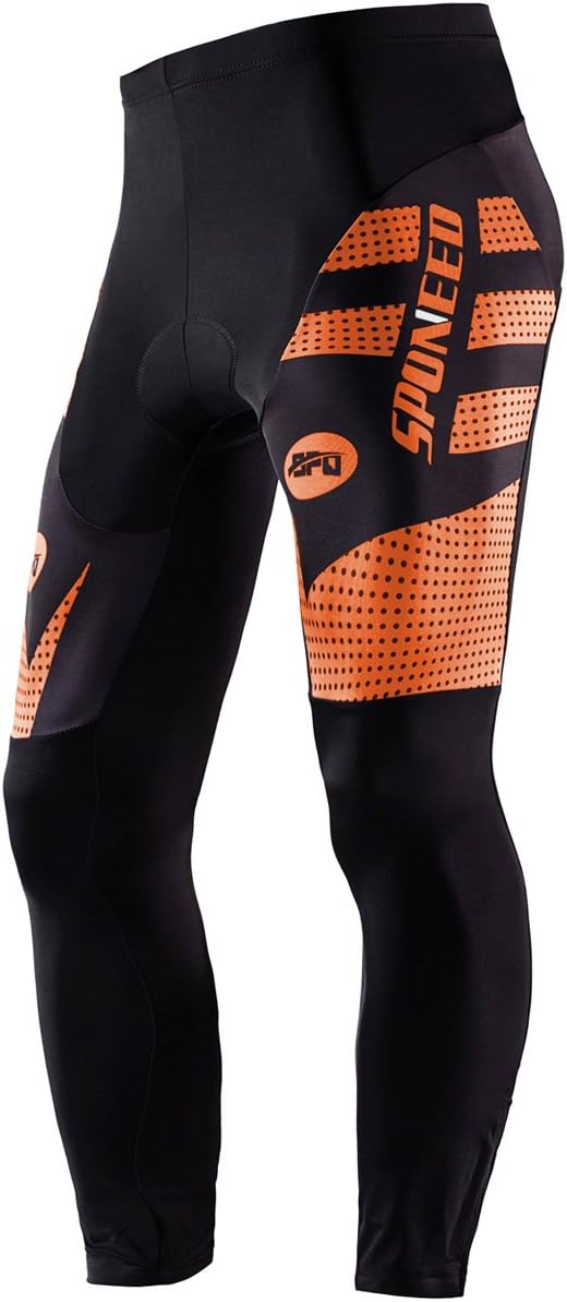 sponeed Men's Bicycle Pants 4D Padded Road Cycling Tights Leggings Outdoor Cyclist Riding Bike Wear