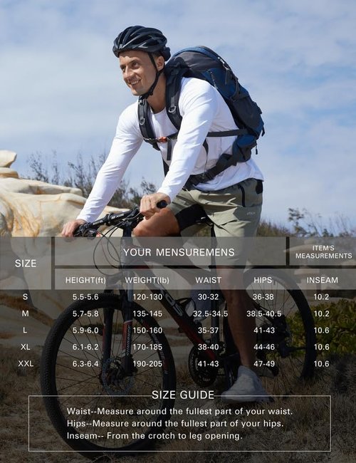 Mens Mountain Bike Shorts 3D Padded Baggy Bicycle Riding Cycling Shorts Quick Dry Lightweight Biking Shorts(Neongreen L)