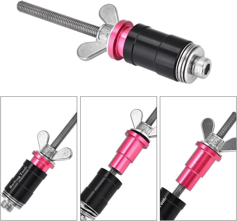 Tbest Cycle Chain Crank Extract Rear Shock Bushing Tool Shock Eyelet Bushing Removing Removal Install Tool for Rockshox Fusion DU Shock Bushing Tool rockshox Rear Shock Bearing