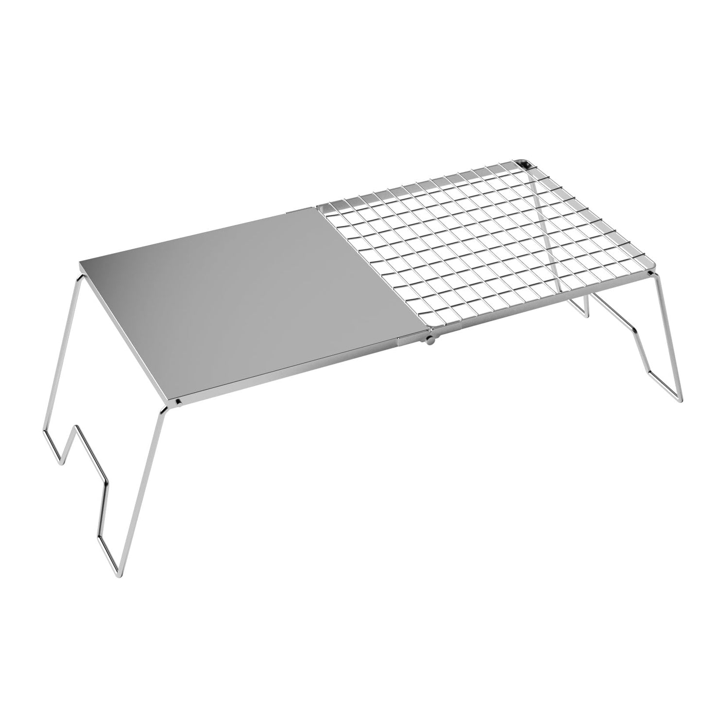 DPZM 24'' Folding Campfire Grill Grate, Heavy Duty Campfire Cooking Equipment For Compact Storage, Portable Camping Grates Over Fire Pit, Outdoor Campfire Grill And Griddle For Versatile Cooking