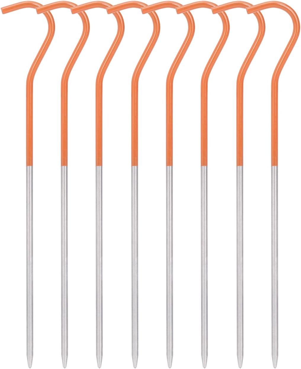 iBasingo 12pcs/lot Titanium Alloy Pegs Outdoor Camping Tent Stakes Portable Elbow Grass Tent Nail A-Ti4001P