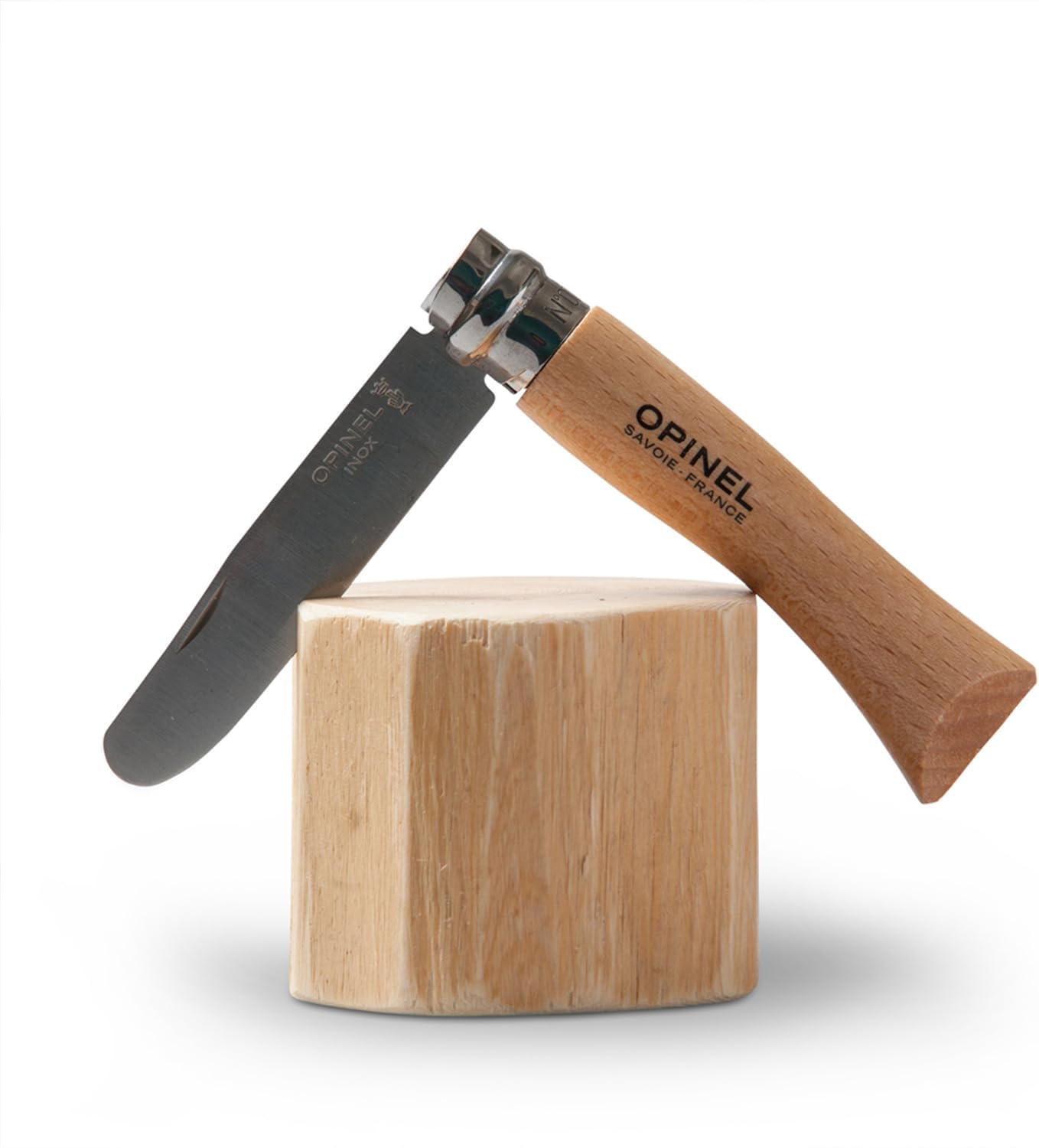 Opinel My First No.7 Stainless Steel Children’s Folding Pocket Knife with Safety Rounded Tip