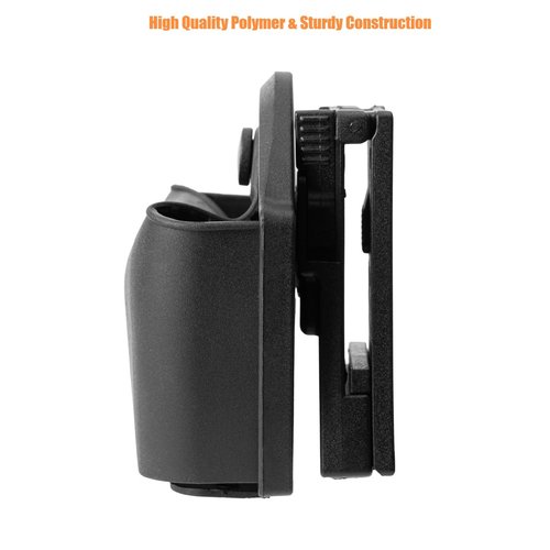 TACNEX Open Top Handcuff Case Quick Release Cuff Holster fit Standard Chain & Hinged Handcuff Holder Polymer Sheath Keeper for Law Enforcement Police Prison/Correctional Officer Belt Clip