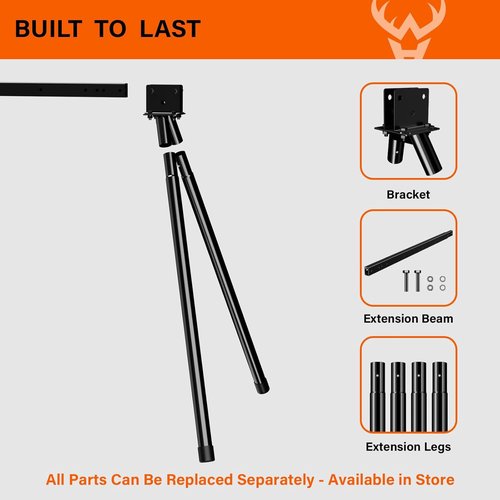 Highwild AR500 Steel Targets System 3/8 Inch Thick Steel Shooting Targets with Stand, All Parts Replaceable Separately for Outdoor Range and Shooting Practice (2)