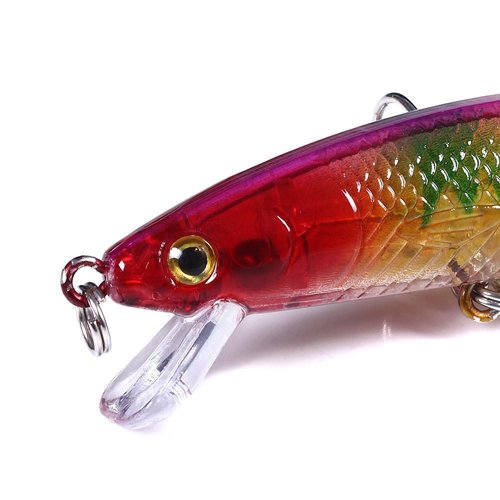 Pezlun Fishing Lures Kit Minnow Popper Crank Baits Freshwater Bass Fishing Baits Set (DYP15PCSA)