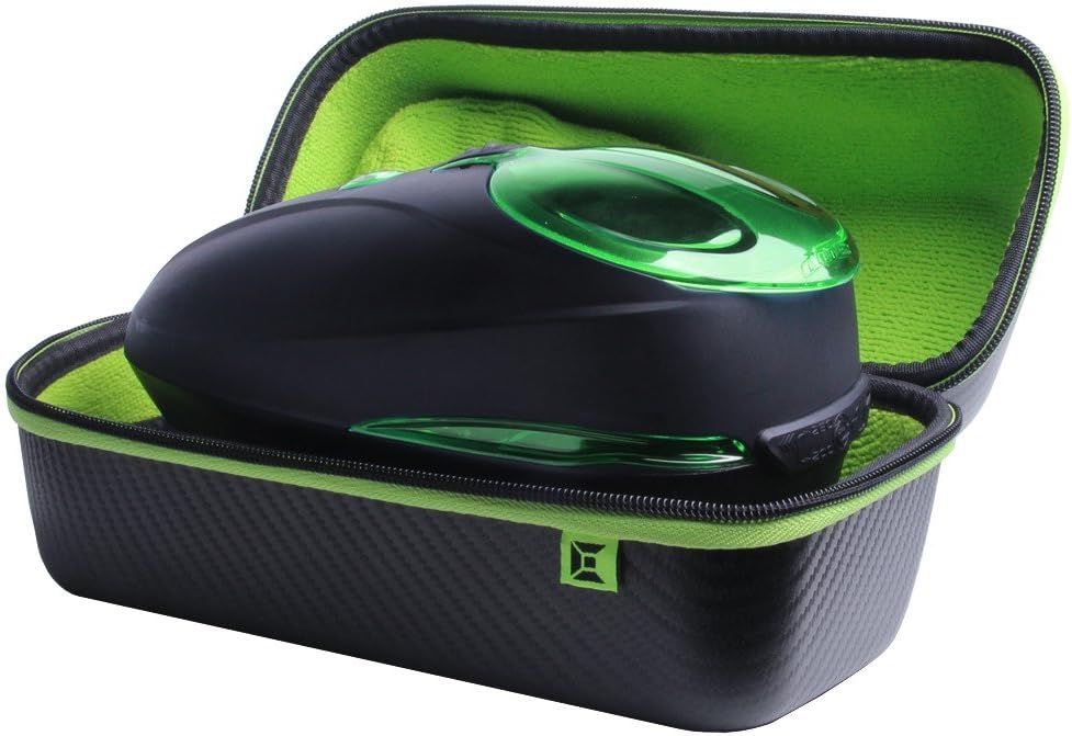 Exalt Paintball Loader Case - Univeral Paintball Hopper Protective Case - Carbon Case Series (Black Carbon/Lime Microfiber)