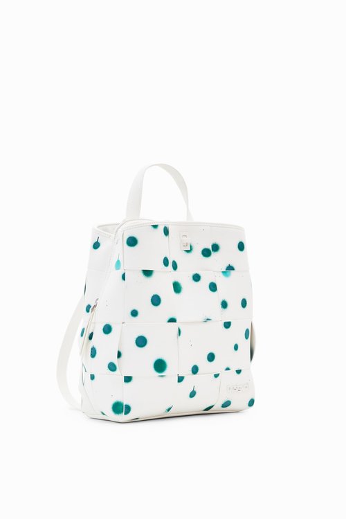 Desigual Women's Accessories PU Backpack Mini, White, One Size