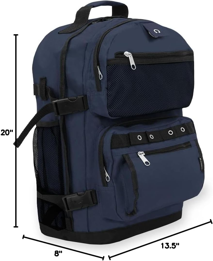 Everest Oversize Deluxe Backpack, Olive/Black, One Size