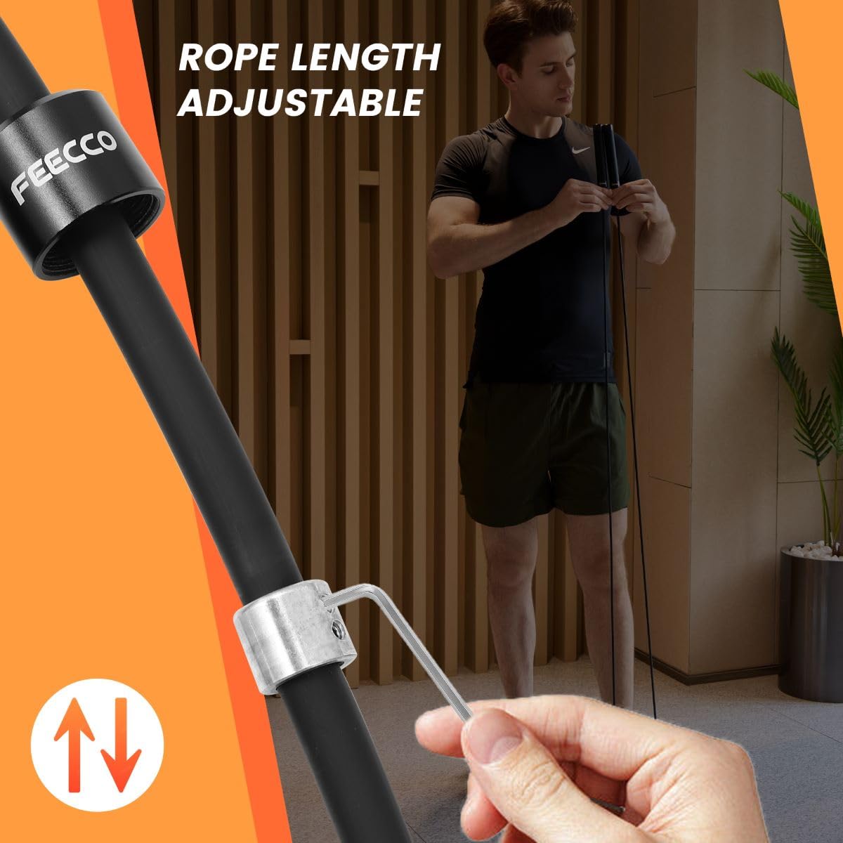 FEECCO Weighted Jump Rope