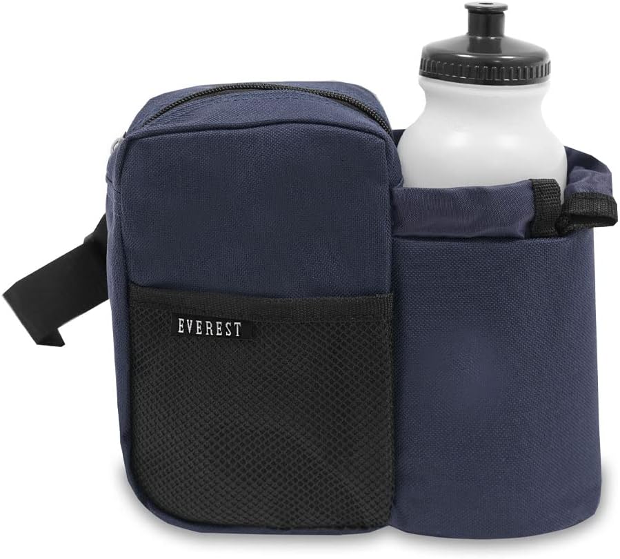 Everest Sports Bottle Waist Pack, Navy, One Size