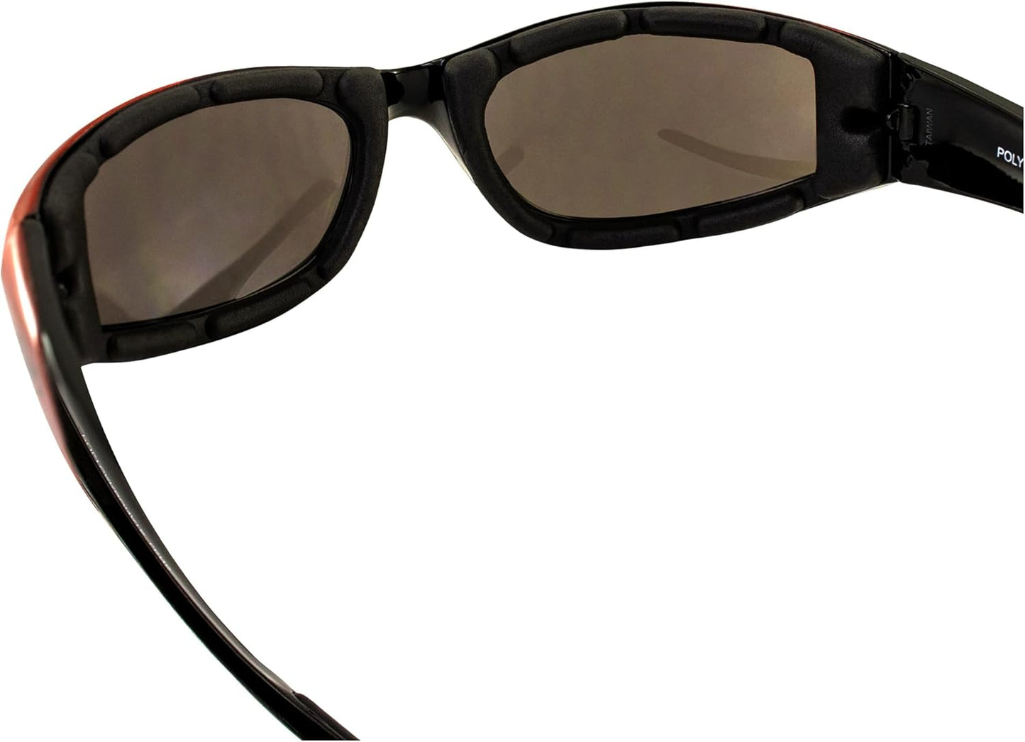Global Vision Eyewear Hawkeye Motorcycle Sunglasses for Men or Women, Flash Mirror Lens, Orange Frame