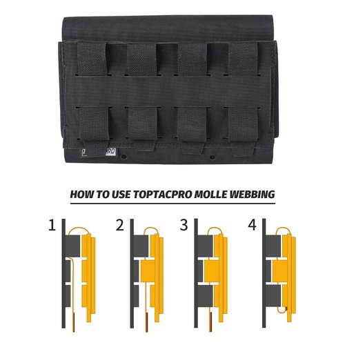 Tactical Medical Pouch MOLLE EMT First Aid Pouch IFAK Utility Pouch Portable Trauma Bag 500D Nylon for Tactical Belt and Vest(Black)