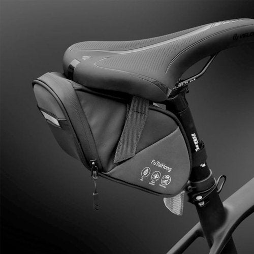 Danuosie Bike Seat Bag, Water Resistant Bicycle Saddle Bag Under Seat, Cycling Seat Pack for Mountain Road Bikes and Commuter, 1L