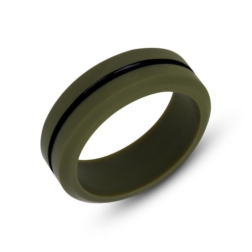 DYNOFIT Premium Silicone Rings for Men - 4 Pack | Tough, Rigid & Dhurable Mens Wedding Band | Sleek & Stylish Silicone Wedding Band Men | Amazing for Active Lifestyles (8)