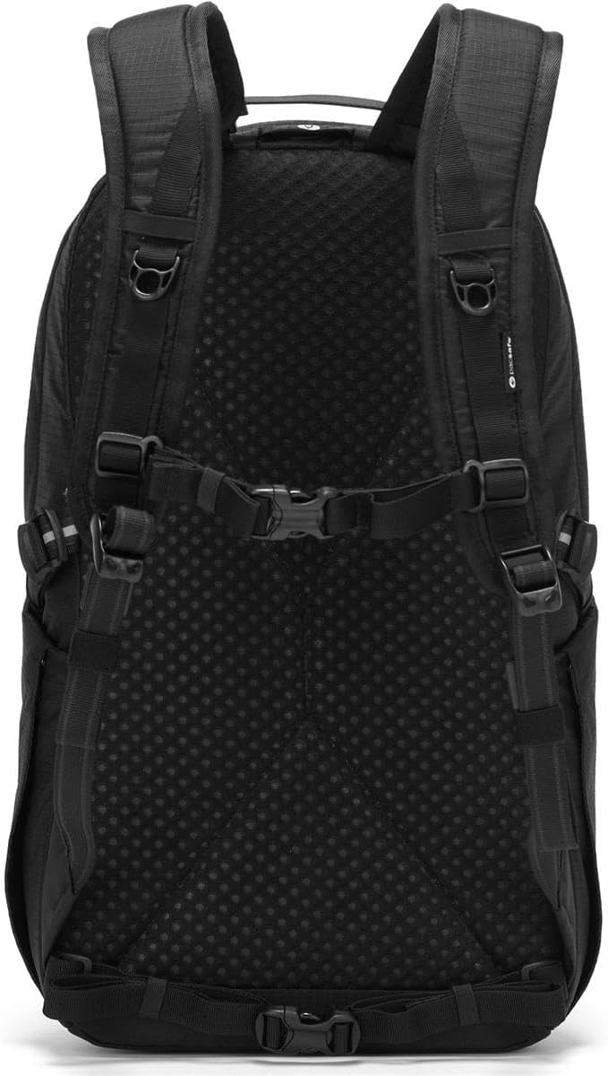 Pacsafe Vibe 25L Anti Theft Travel Pack Casual Daypack, Black