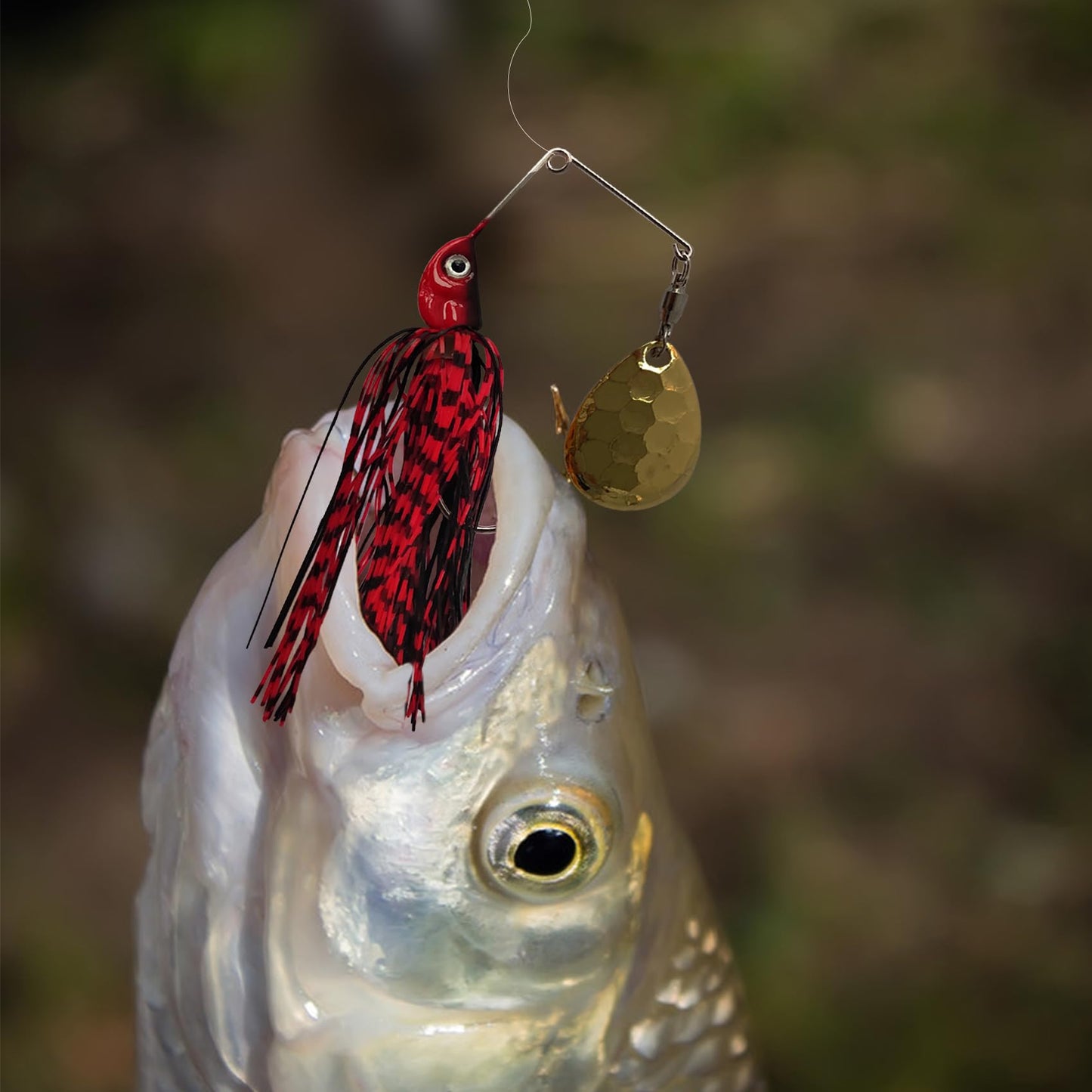 Eupheng Spinner Baits for Bass Fishing Multi-Color Kits, Double Willow & Colorado Blades with Silicone Hubbed Skirt Bass spinner baits, Available in 1/4oz, 3/8oz, 1/2oz, 1/8oz, 3/16oz