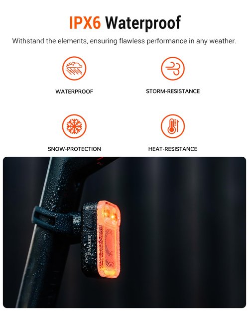 Magicshine Bike Tail Light Radar SEEMEE 100AD, FTR LightSync Control, Radar Bike Rear Light with USB Rechargeable 700mAh IPX6 100 Lumen, Bicycle Taillights for Night Riding, Smart Cycling Safety