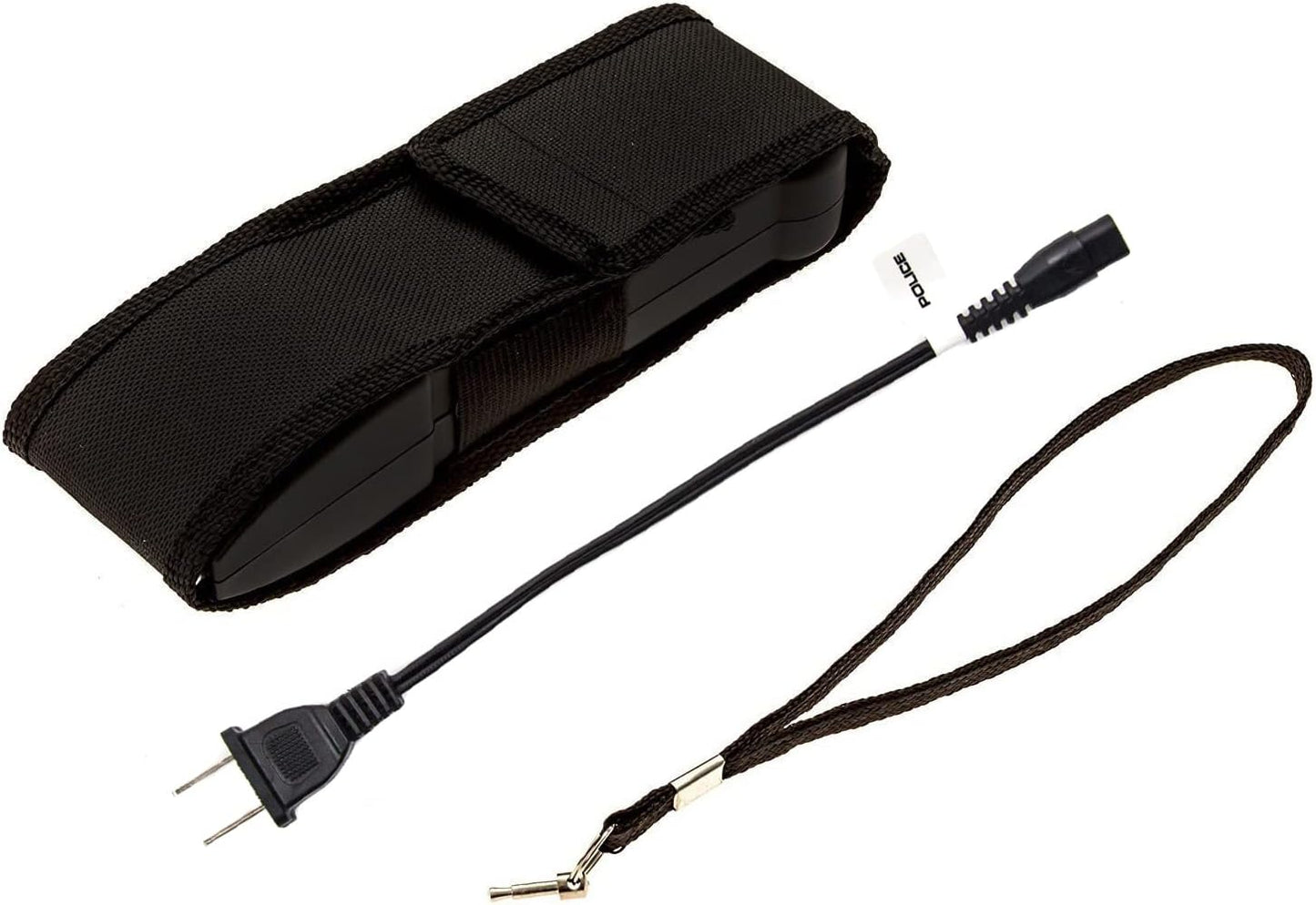 POLICE Stun Gun for Self Defense 916 – High Voltage Rechargeable with LED Flashlight, Compact & Heavy Duty – Personal Security for Women & Men – Black