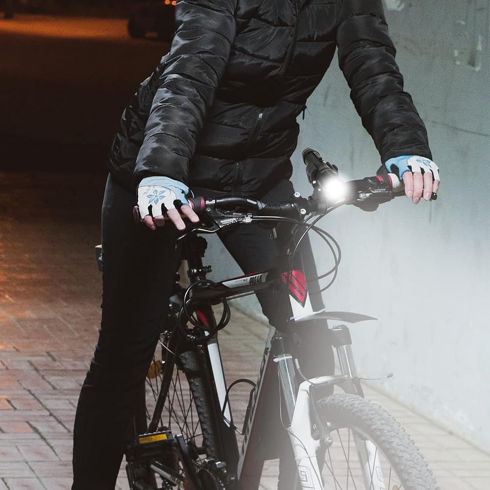 fixinus 2 Pack Bicycle Flashlight Mount - 360 Degree Rotating Bike Light Mount, Universal Torch Clip for Mountain Bike and Bicycle LED Light, Camera, GPS