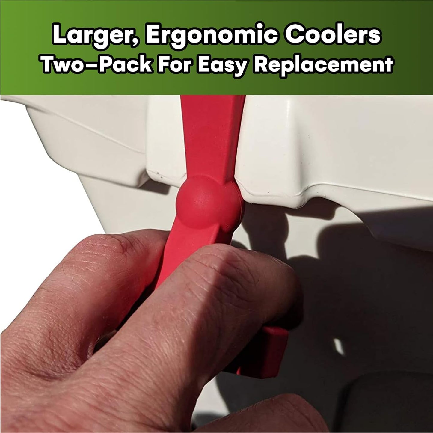 Beast Cooler Accessories 2-Pack Replacement Lid Latches for Yeti and RTIC - Black Rubber, Cooler Latches Replacement for Yeti, RTIC, and More - Hard Handle Grips, 20 Inches