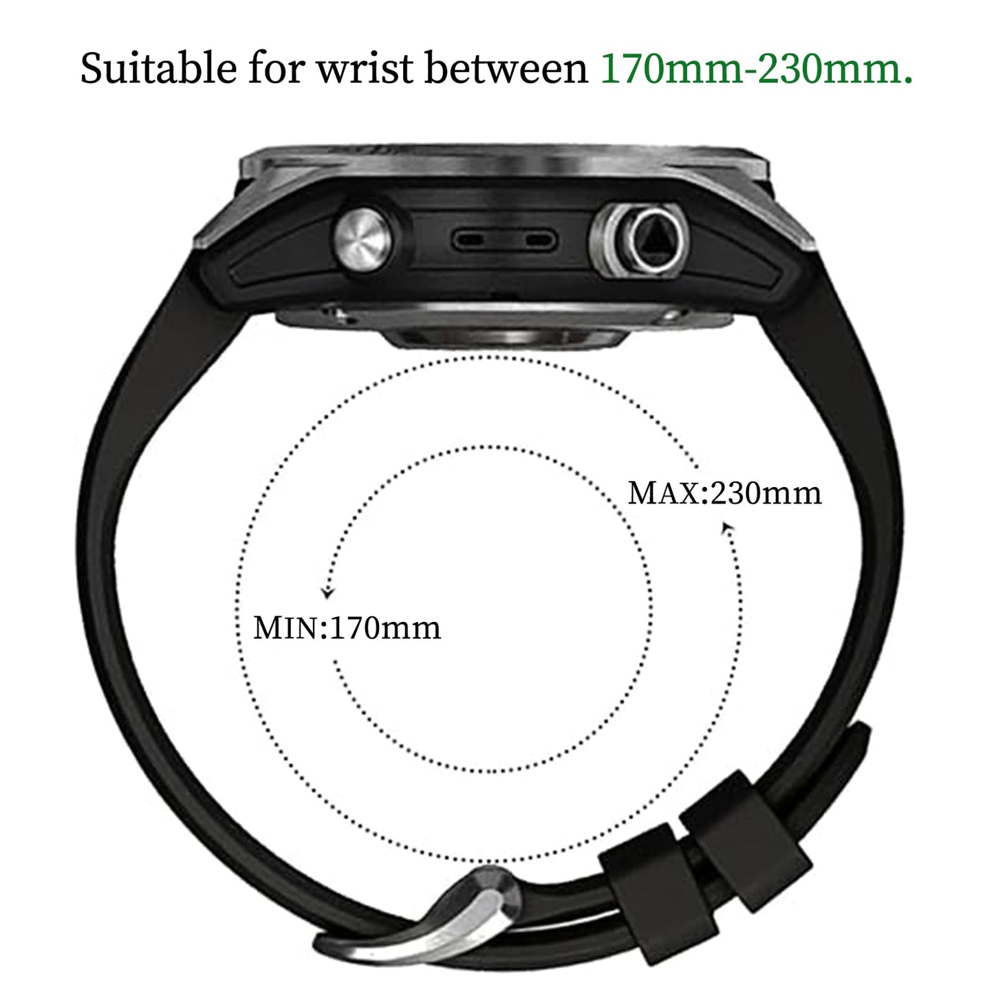 EZMVZKU 22mm Quickfit Sport Band for Garmin Fenix 8 47mm/Fenix 7/7 Pro/6/6 Pro/5 Plus,Silicone Watchband Strap for Forerunner 970 965 955/Approach S62/S70/quatix 8/tactix 8 47mm/Descent G2/G1 Solar