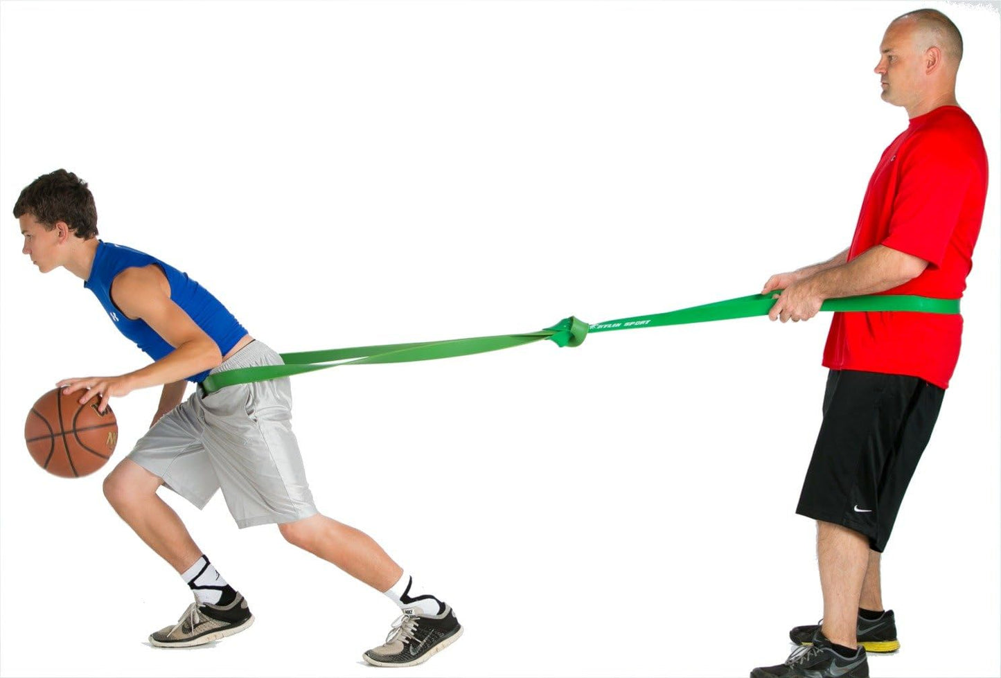 P.R.O. Bands for Basketball Resistance Bands Training (SINGLE Band - 4 Levels to Choose From | Perfect For Improving Dribble Explosiveness, Vertical Jump, Lateral Quickness, Stretching, Strength Train
