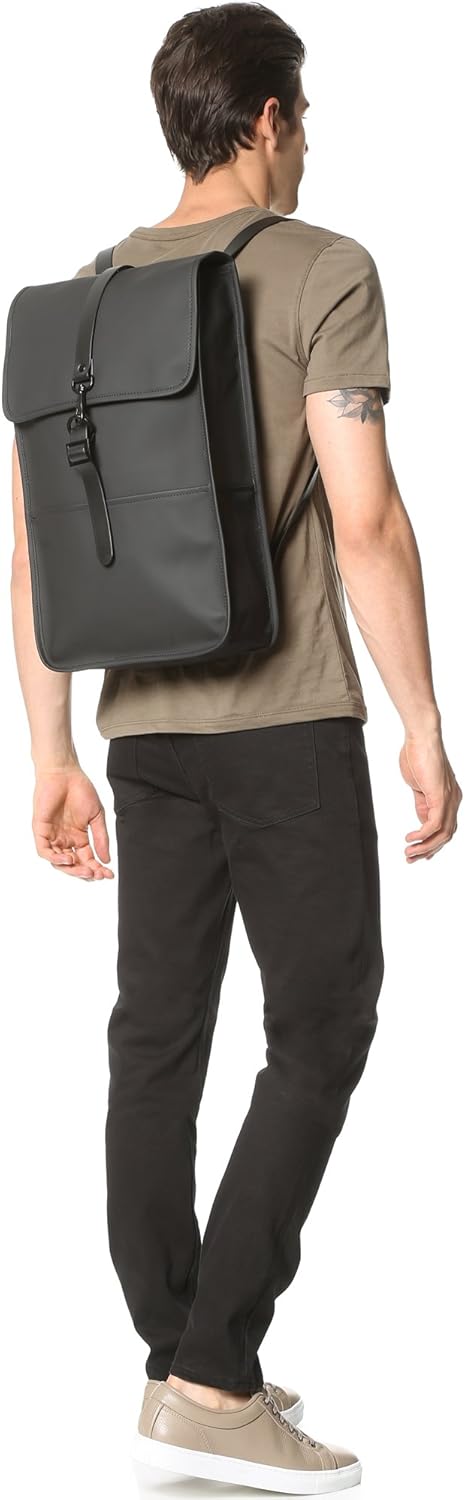 RAINS Men's Backpacks, Green, One Size