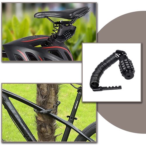 YongXiangPeng Bicycle Lock,4-Digit Resettable Security Bike Chain Lock,Heavy Duty Bike Lock Motorcycle Lock,1.6m Locks high Security for Scooter Bicycle Mountain Bike