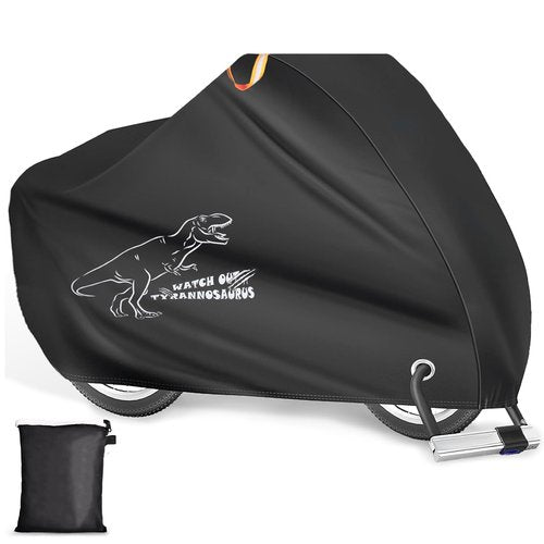Bike Cover for 1, 2 or 3 Bikes Outdoor Waterproof, Heavy Duty Bicycle Cover with Reflective Strips Storage Bag Rain Dust UV Wind Proof Bike Tarp for Mountain Road Electric Bike
