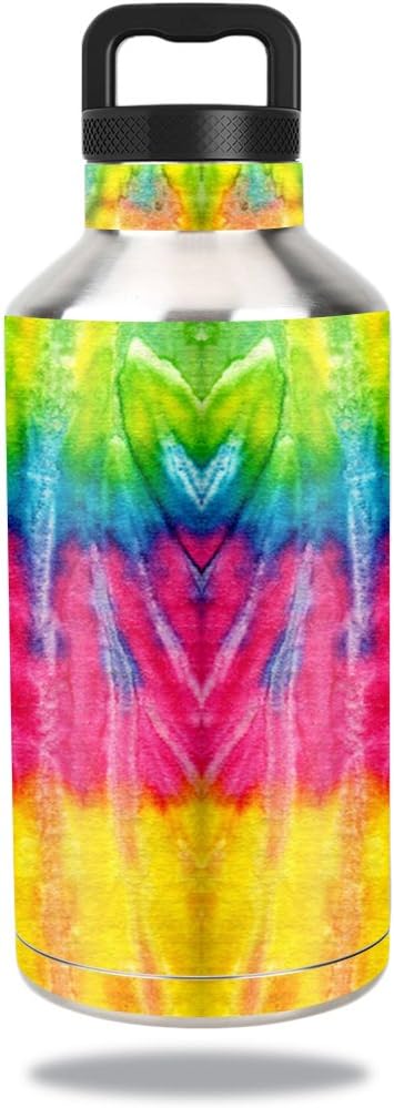 MightySkins Skin Compatible with Ozark Trail Water Bottle 64 oz wrap Cover Sticker Skins Rainbow Explosion