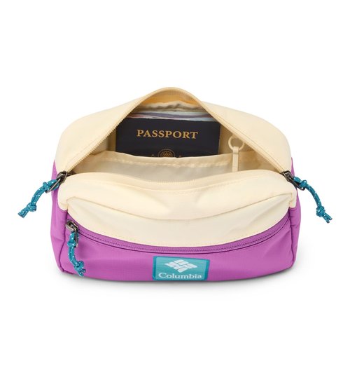 Columbia Unisex Trail Traveler Hip Pack, Lemon Wash/Razzle/River Blue, One Size