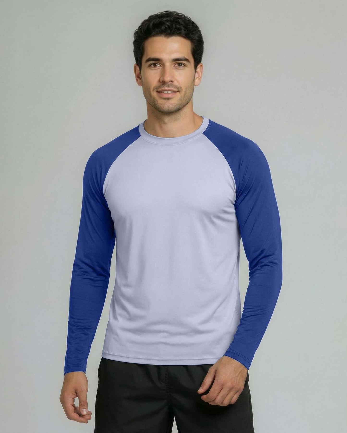 Real Essentials 4 Pack: Mens Long Sleeve Rash Guard Shirt UPF 50+ Swim Beach UV Sun Protection Fishing Quick Dry (Big & Tall)